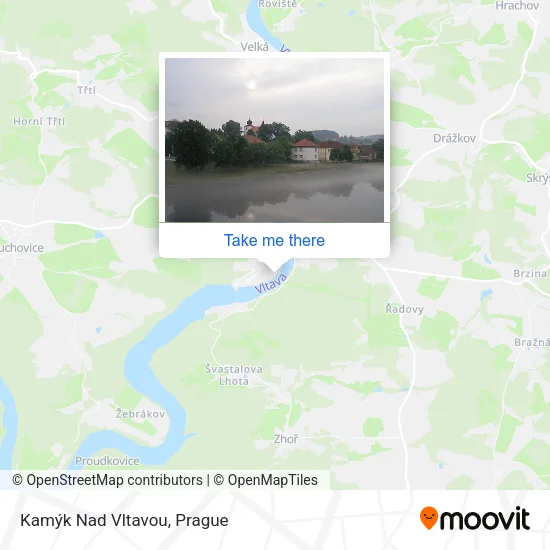 Карта Kamýk Nad Vltavou