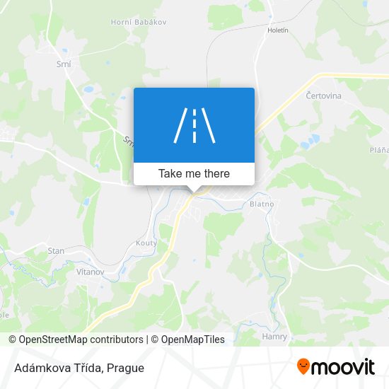 Adámkova Třída map