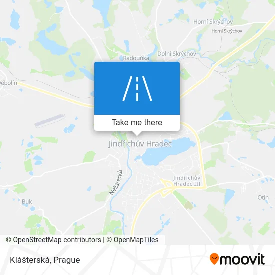 Карта Klášterská