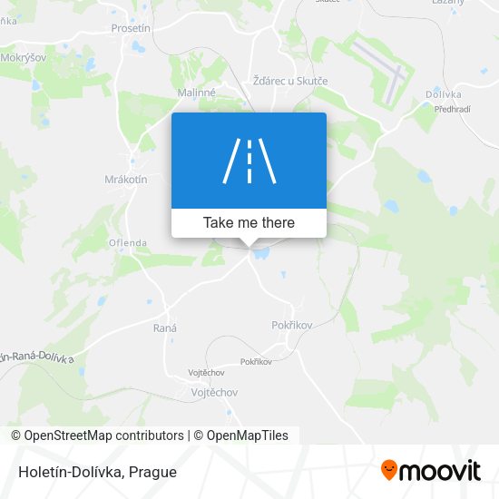 Holetín-Dolívka map