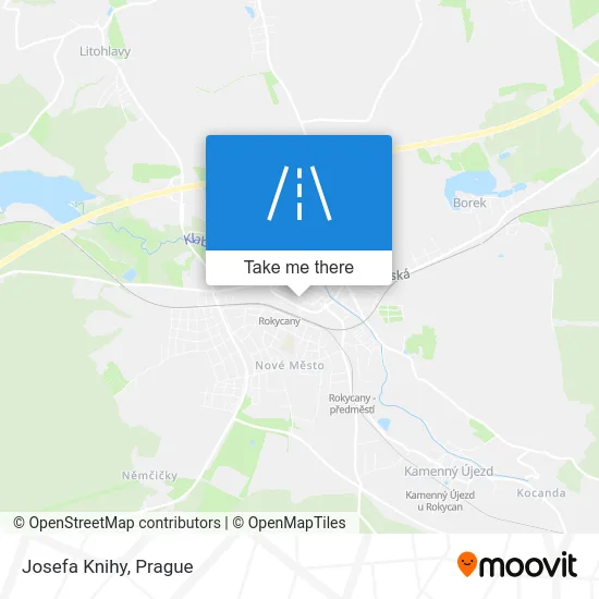 Карта Josefa Knihy