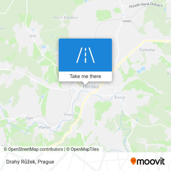 Drahý Růžek map
