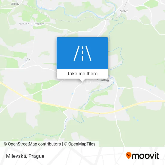 Карта Milevská