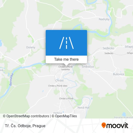 Tř. Čs. Odboje map