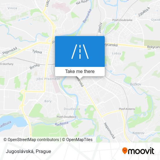 Карта Jugoslávská
