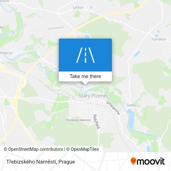 Třebízského Náměstí map