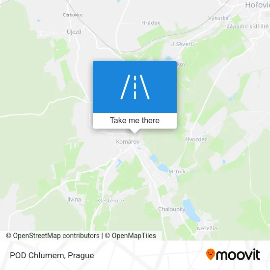 Карта POD Chlumem
