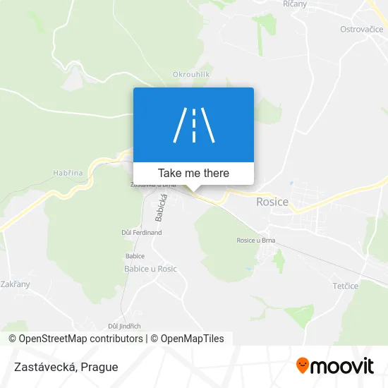 Карта Zastávecká