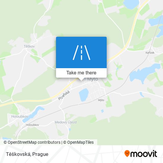 Těškovská map