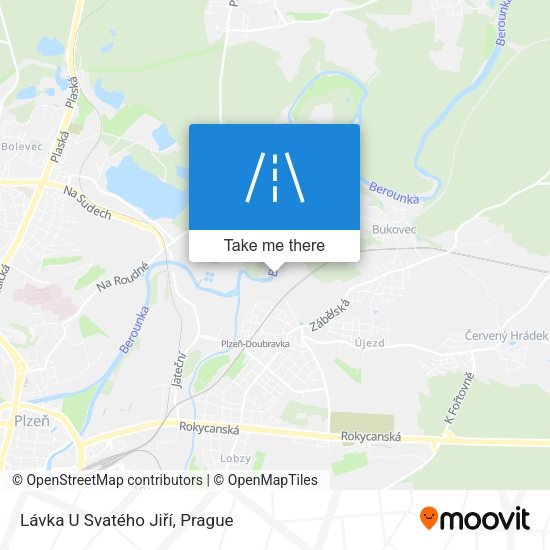 Lávka U Svatého Jiří map