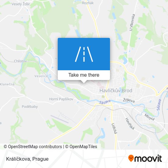 Králíčkova map