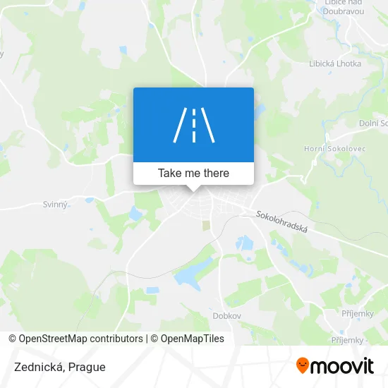 Карта Zednická