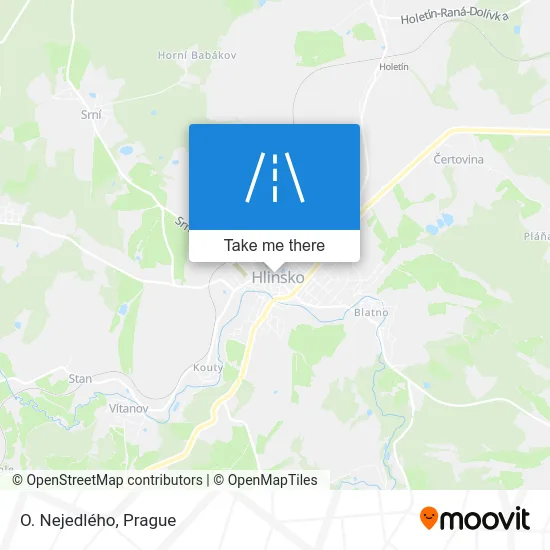 Карта O. Nejedlého