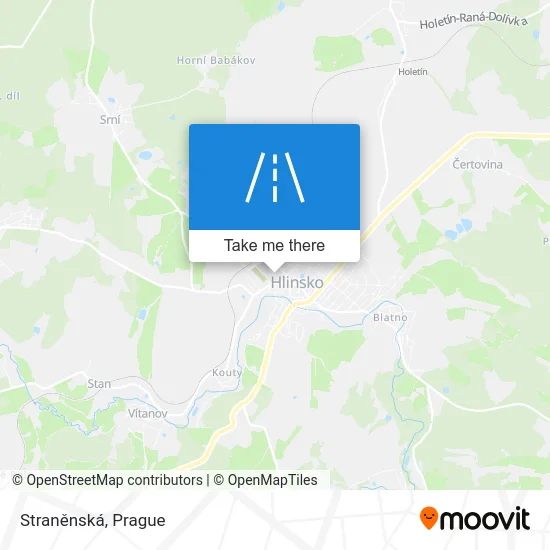 Карта Straněnská