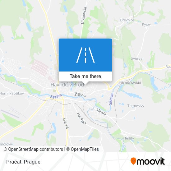 Карта Práčat