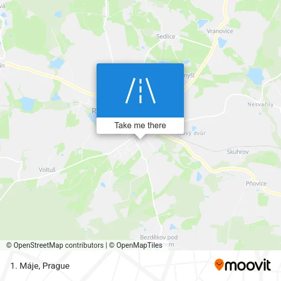 Карта 1. Máje