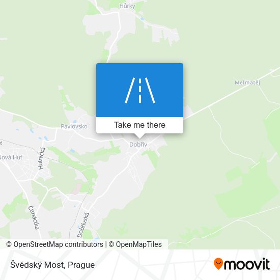 Švédský Most map