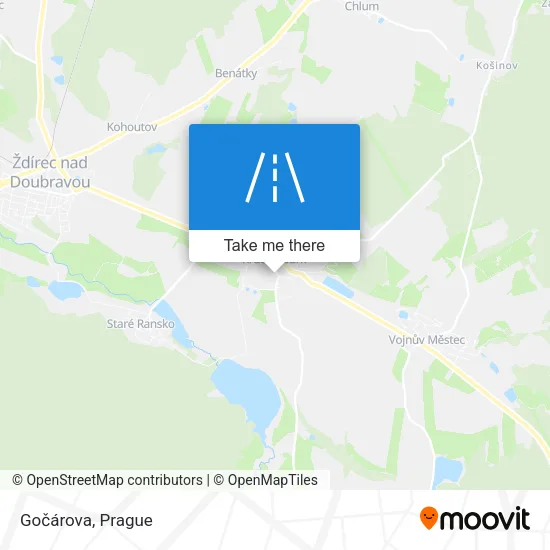 Карта Gočárova
