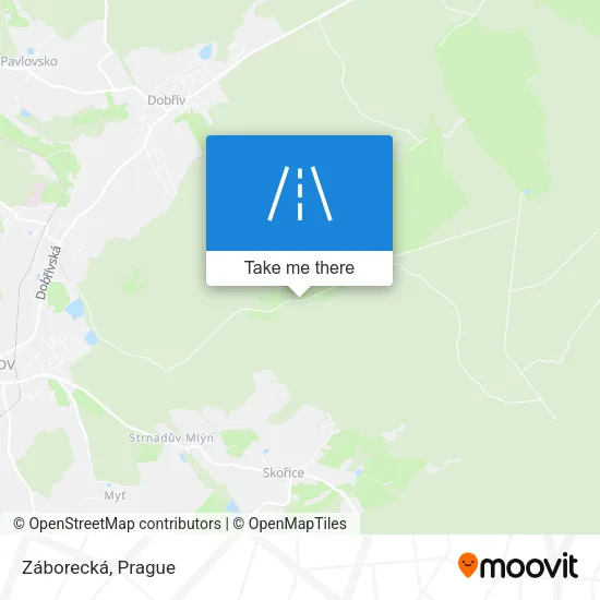 Карта Záborecká