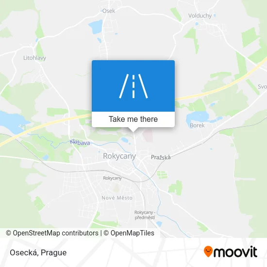 Карта Osecká