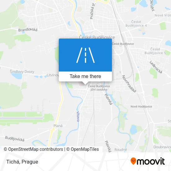 Карта Tichá