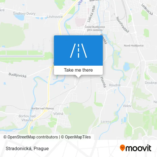 Карта Stradonická