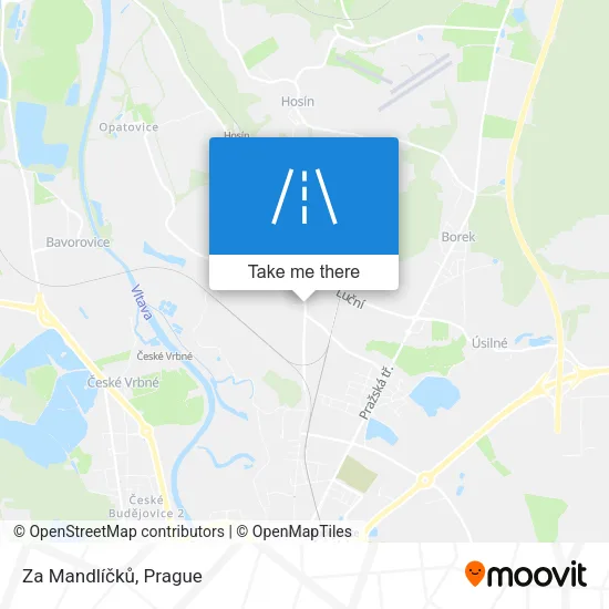 Карта Za Mandlíčků