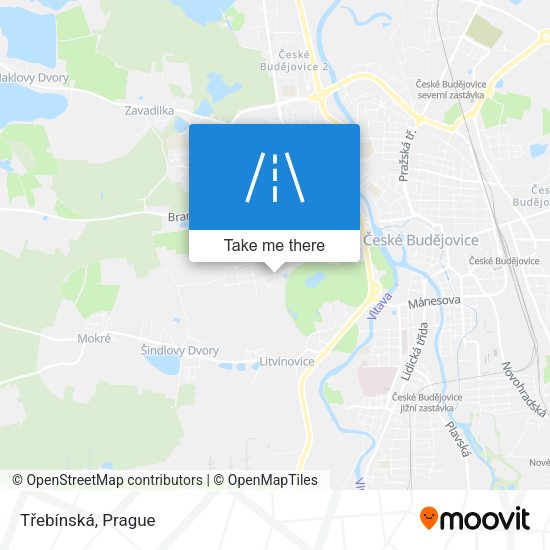 Třebínská map