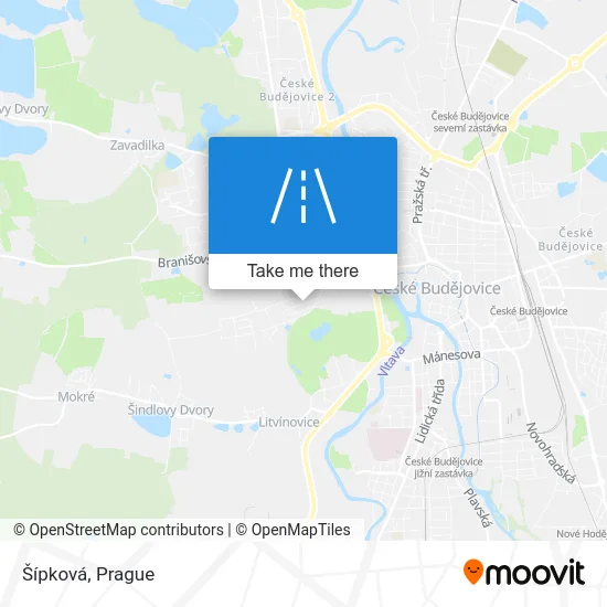 Карта Šípková