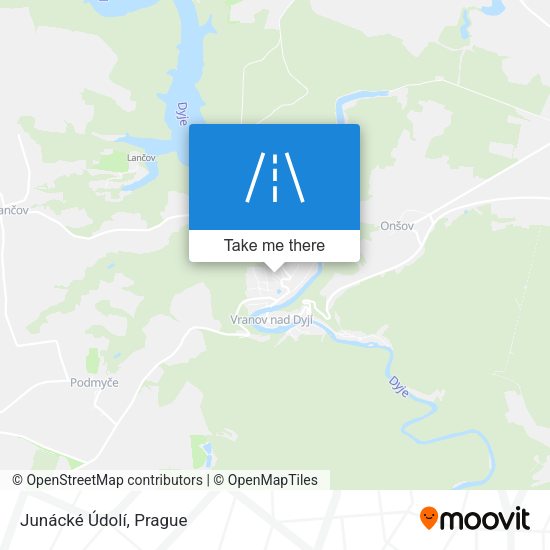 Junácké Údolí map