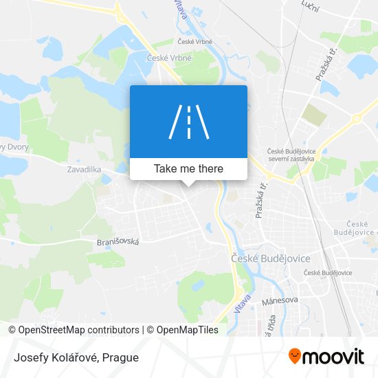 Josefy Kolářové map