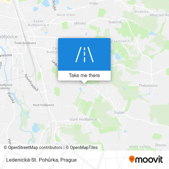 Карта Ledenická-St. Pohůrka