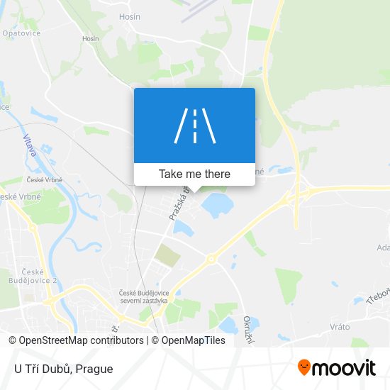 U Tří Dubů map