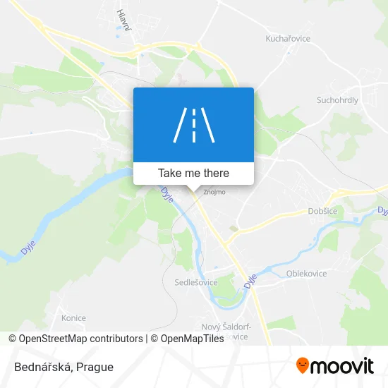 Карта Bednářská