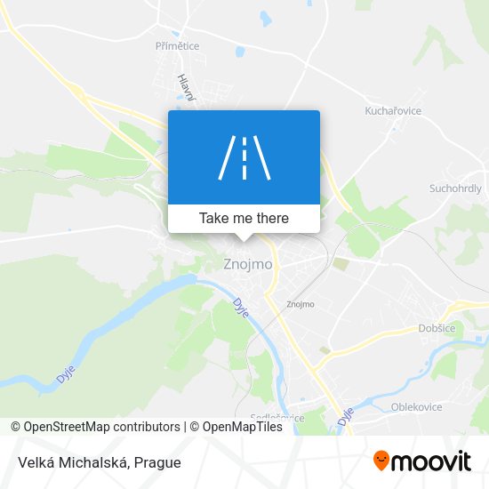 Velká Michalská map