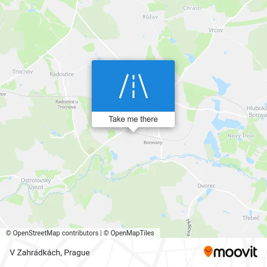 Карта V Zahrádkách