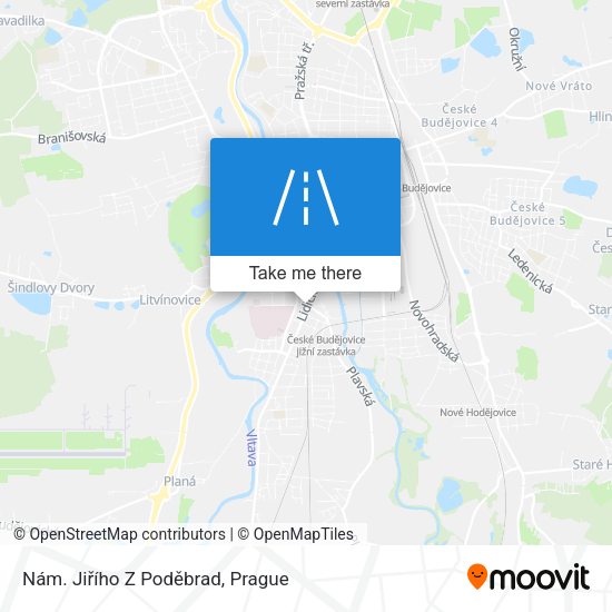 Nám. Jiřího Z Poděbrad map