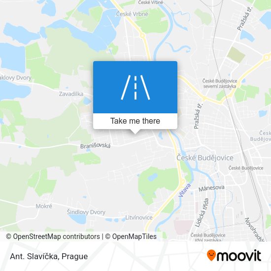 Ant. Slavíčka map