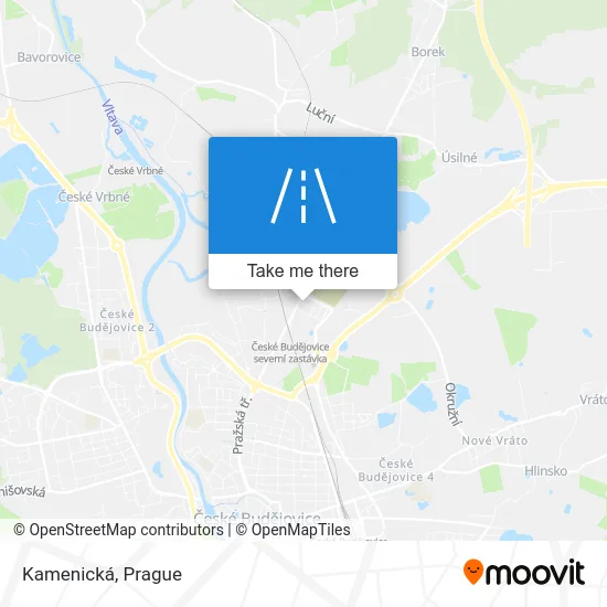 Карта Kamenická