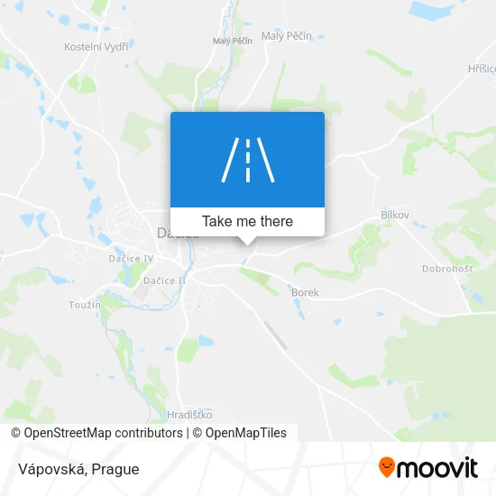 Карта Vápovská