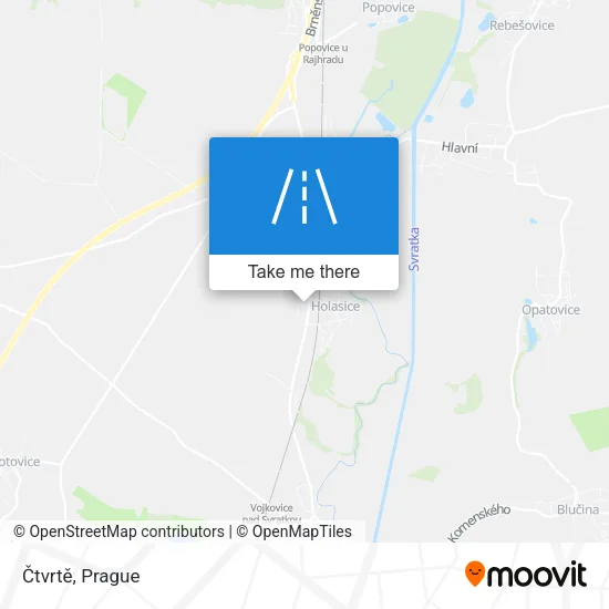 Карта Čtvrtě