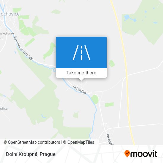 Dolní Kroupná map