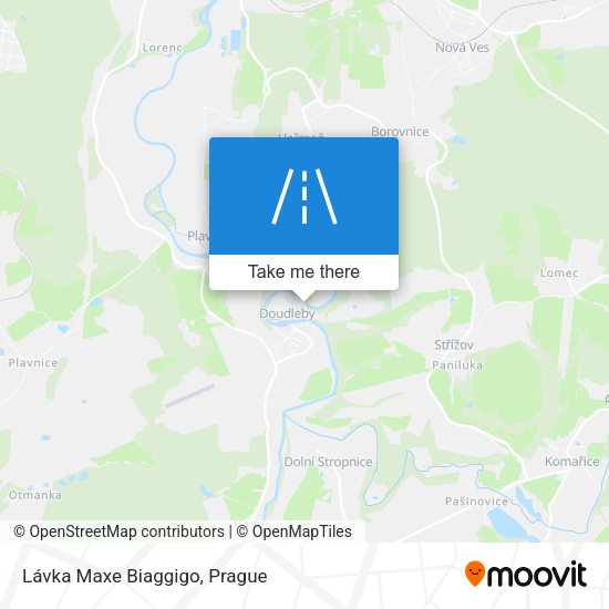Lávka Maxe Biaggigo map