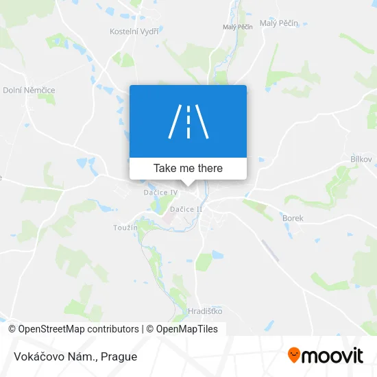 Карта Vokáčovo Nám.