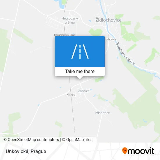 Карта Unkovická