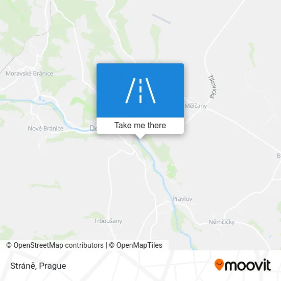 Карта Stráně