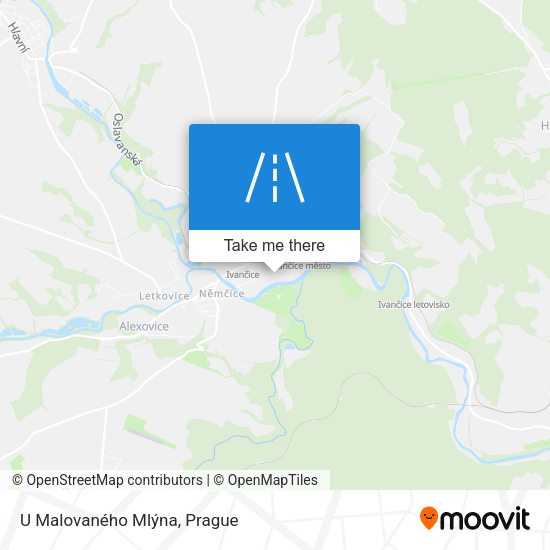U Malovaného Mlýna map