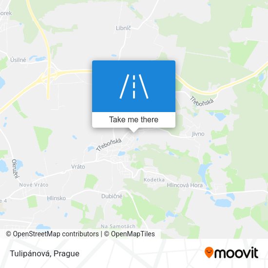 Карта Tulipánová