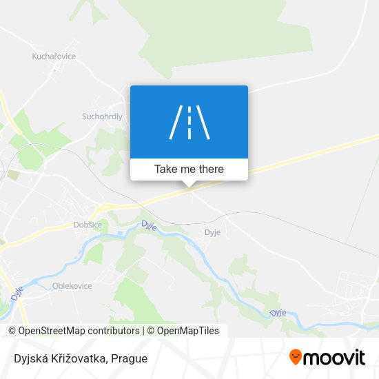 Dyjská Křižovatka map