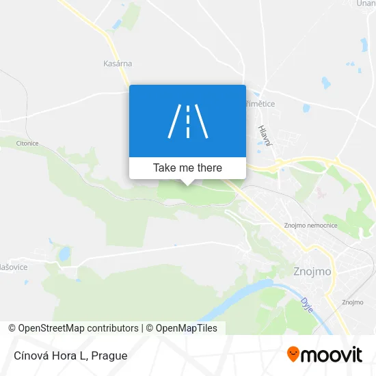 Карта Cínová Hora L